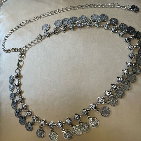 boho coin belt A647 - Picture 2 of 3